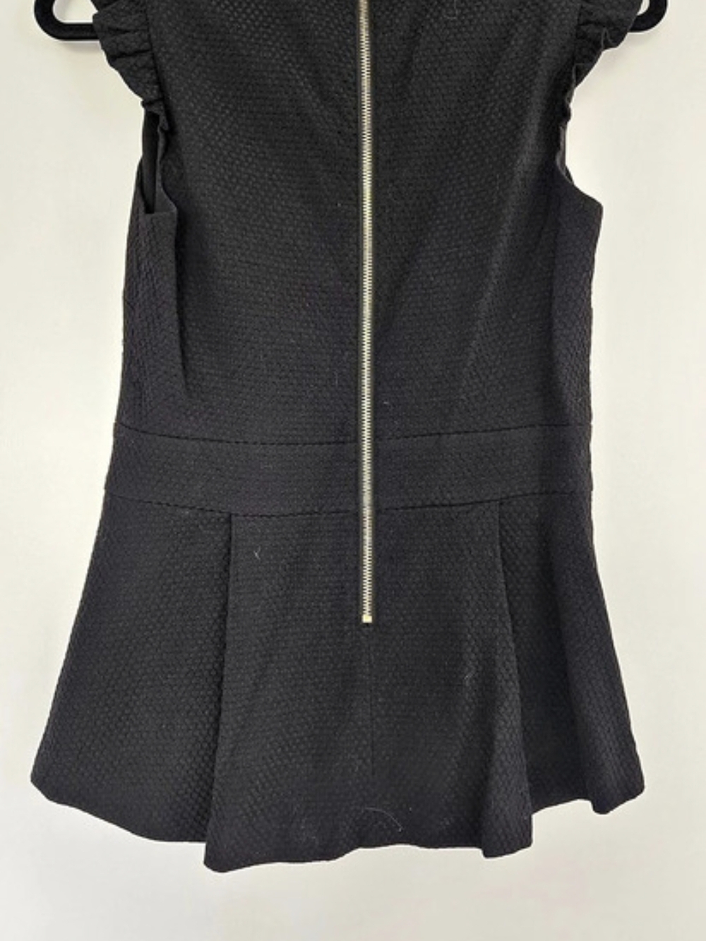 Ted Baker Ruffle Sleeve Mini Dress in Black Size 2 - Picture 3 of 6